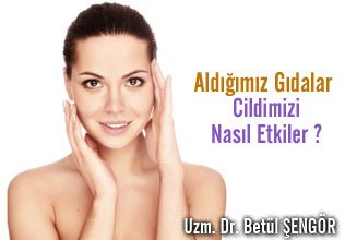 Aldığımız gıdalar cildimizi nasıl etkiler ?